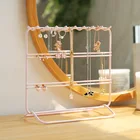 Подставка-органайзер для ювелирных изделий, 3 уровня, металлическая, для демонстрации серег