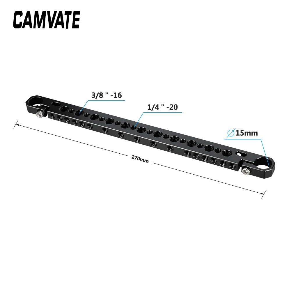 CAMVATE 15 мм сырный бар и Сырная Тарелка с 1/4 "& 3/8" монтажные точки для камеры