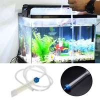 58 89in handheld simple aquarium siphon cleaner with filter nozzle safe vacuum pipe accessories