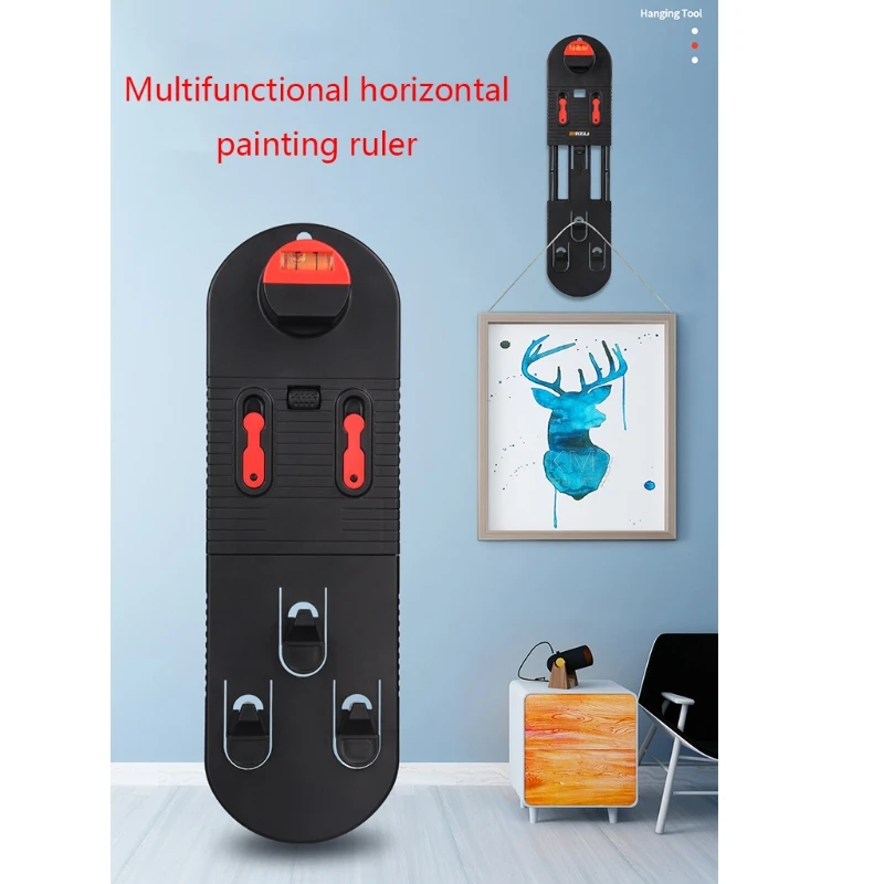 

Multifunctional Picture Hanging Tool Kit Hangers Hardware Case Painting Frame Wall Locator Hardware Tools