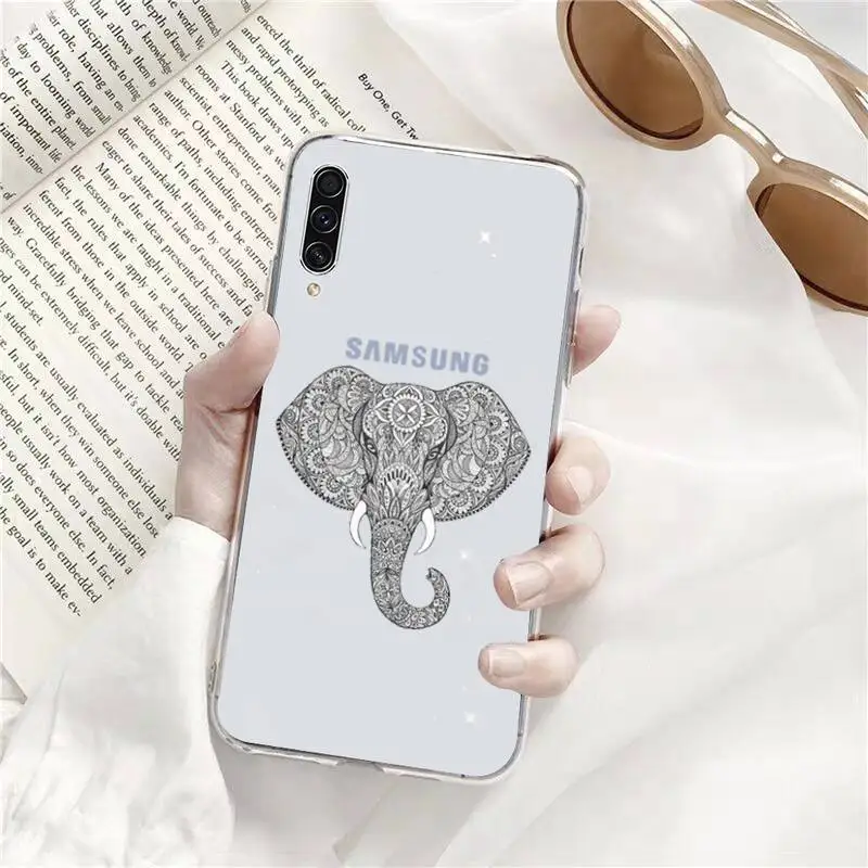 

Cool animal elephant giraffe Phone Case Transparent for xiaomi 11 redmi note 9 8 s pro Samsung A 71 51 21S S 20 fe 10 9 8 plus