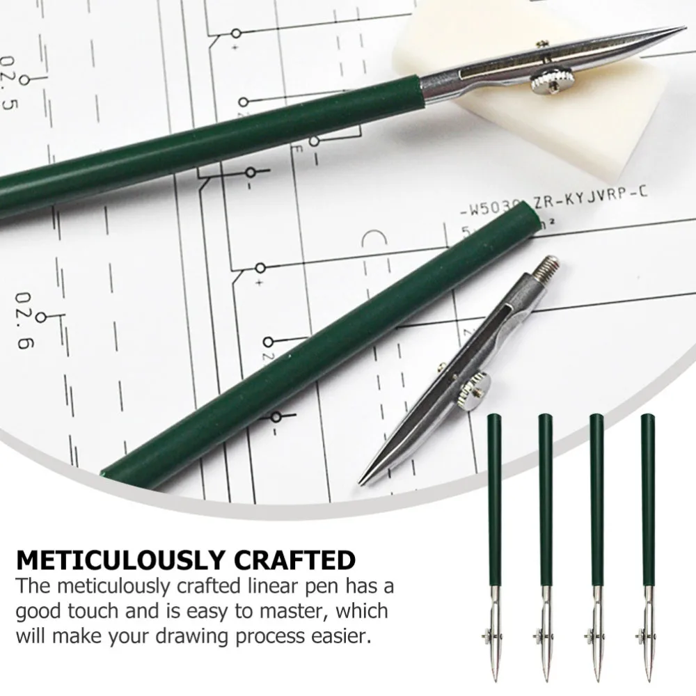 

4pcs Fine Line Masking Fluid Pen Professional Cross-hinged Art Ruling Pen