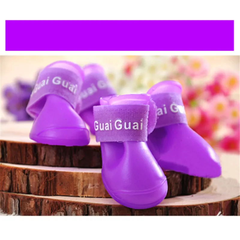 4 шт./партия летние для домашних животных собак водонепроницаемые ботинки дождя