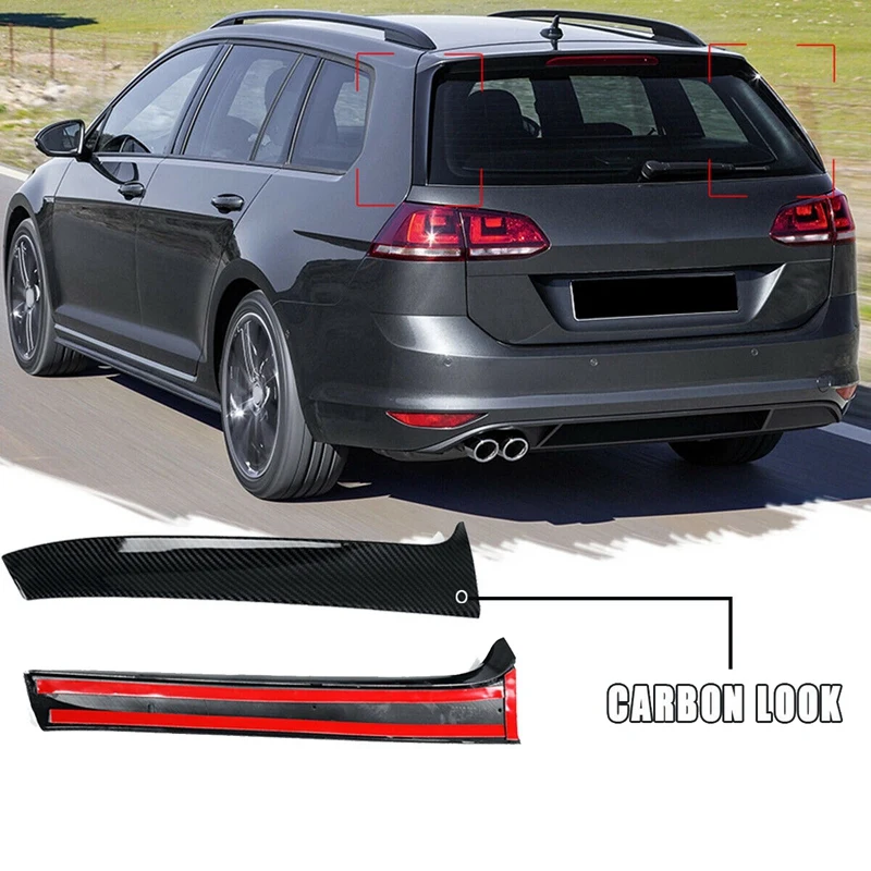 Накладка на заднее окно из углеродного волокна для VW Golf 7 R Variant Wagen | Автомобили и