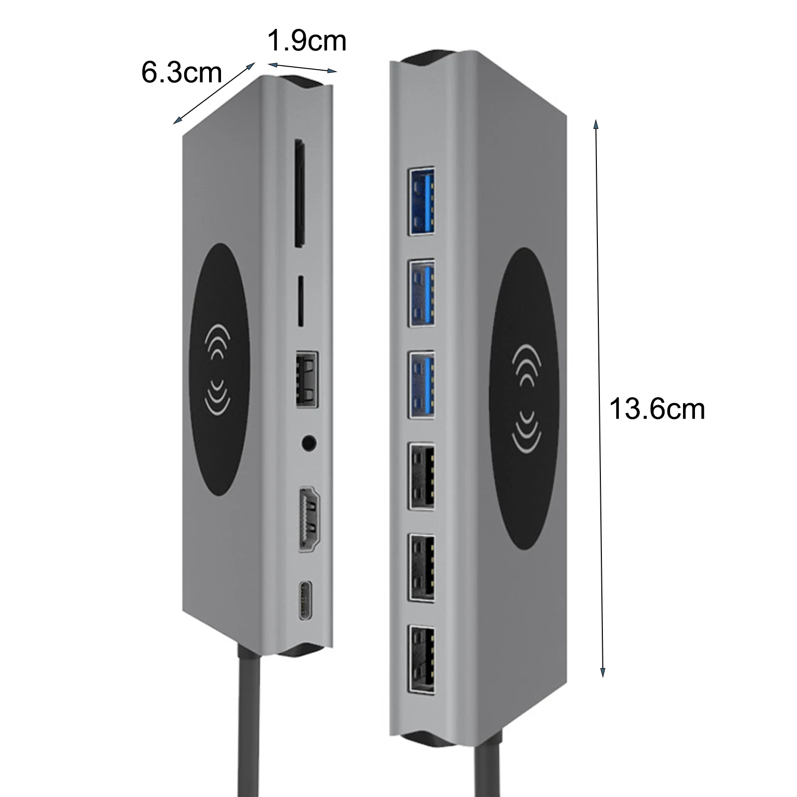 

Type-C Hub Docking Station Portable Multi-function 12 in 1 USB-C to RJ45 VGA Hub for Computer Type-C Docking Station