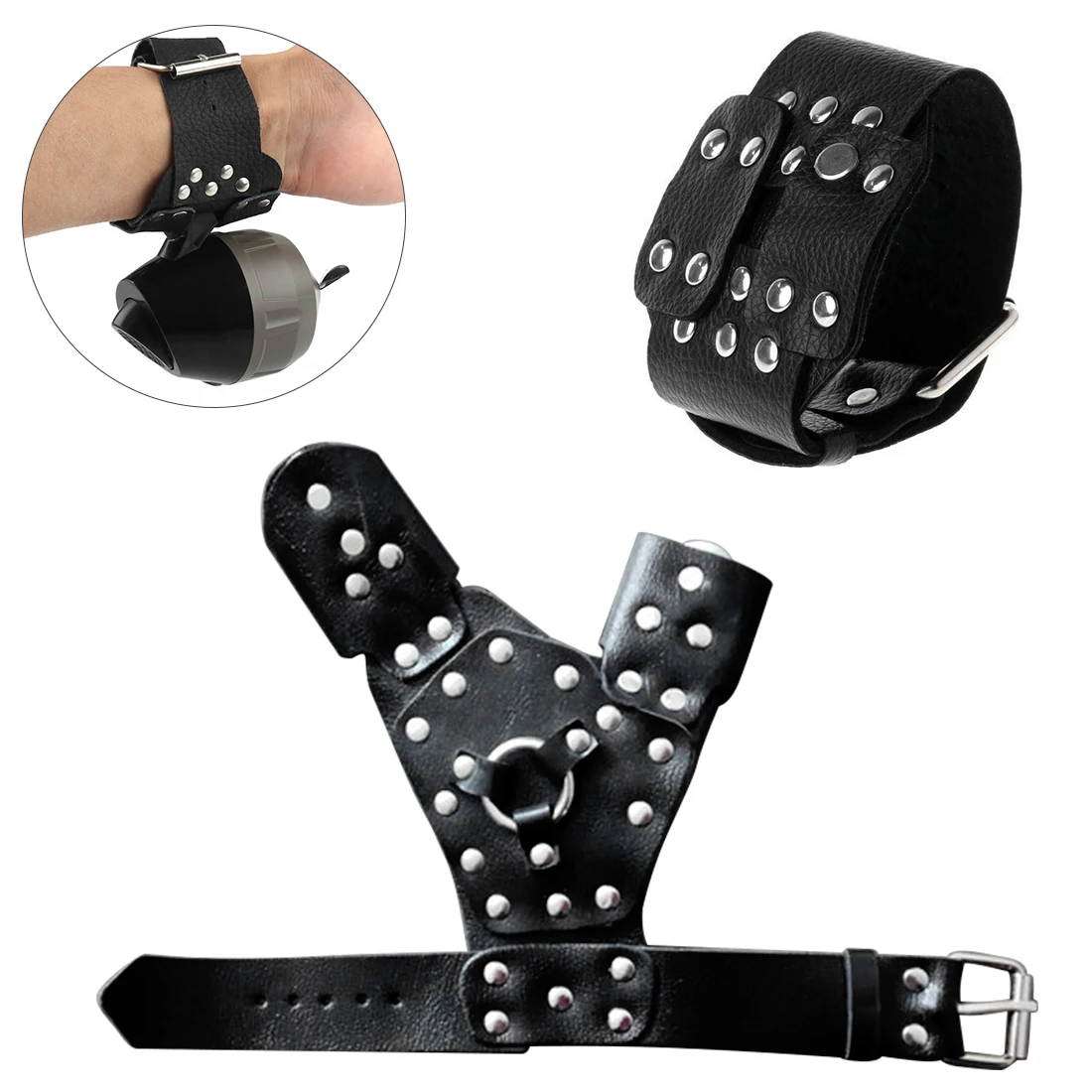 Wrist Band Fishing Reel Holder Slingshot Shooting Fish Catapult Adjustable Strap fish catapult adjustable Wristband holder | Спорт и