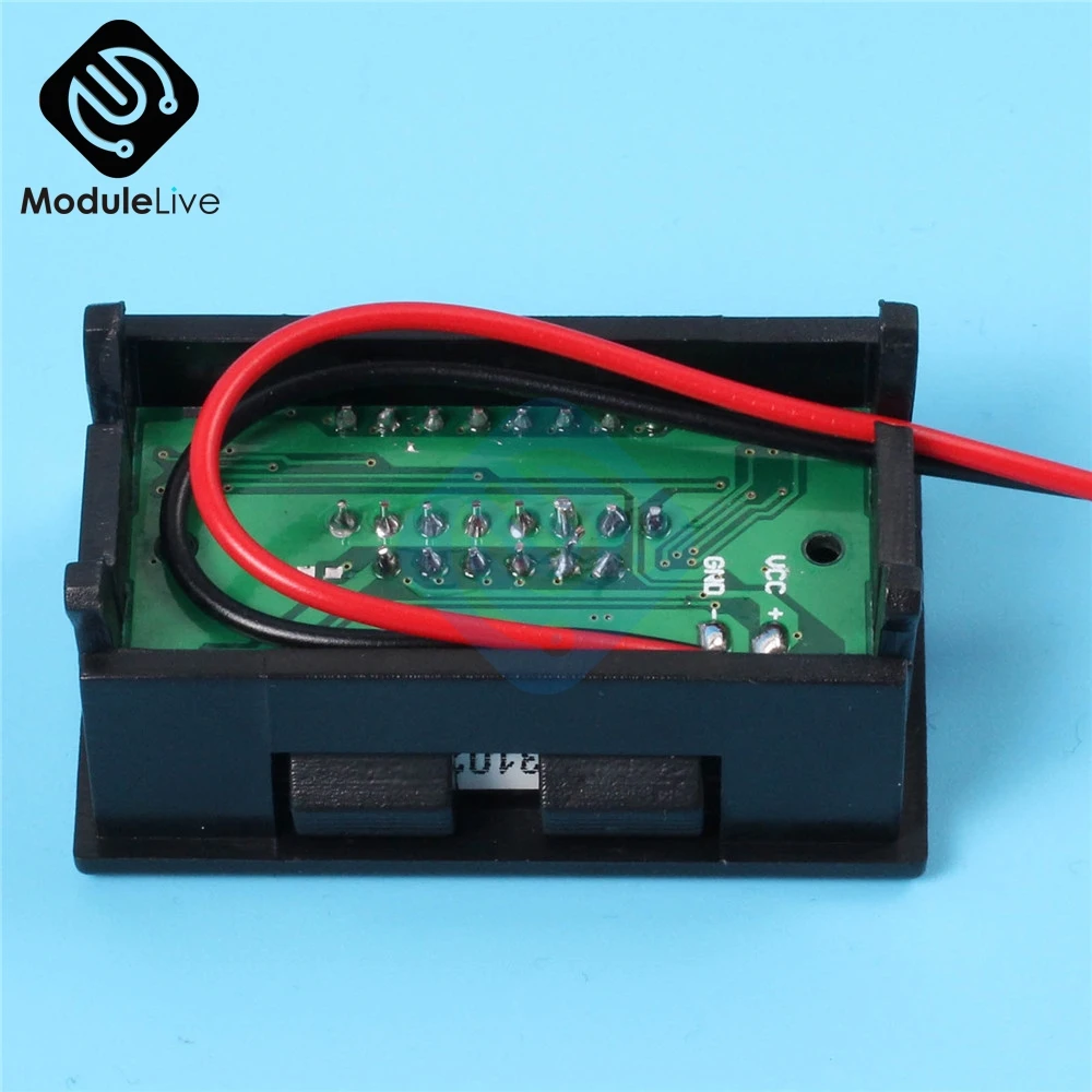 Красный Вольтметр DC 12 В|voltmeter leads|voltmeter ledvoltmeter digital |