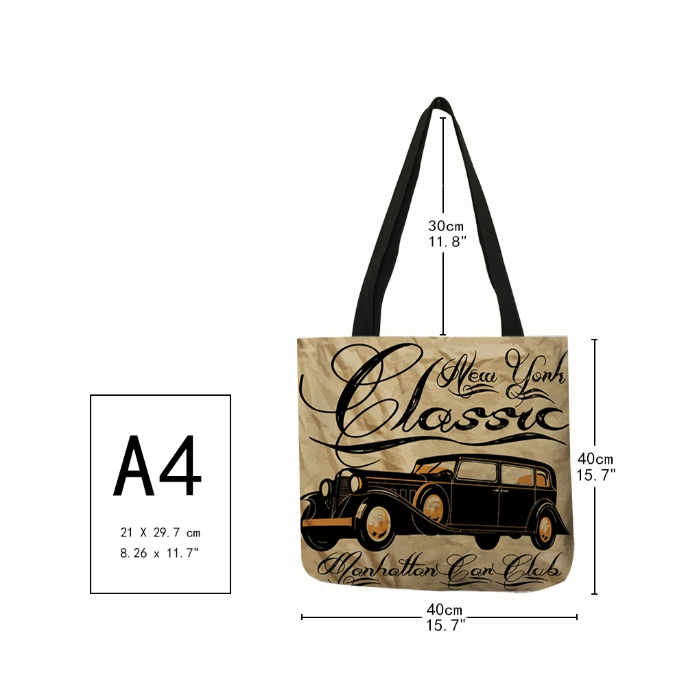 Крутая Сумка-тоут в виде автомобиля классический дизайн ретро Сумочка