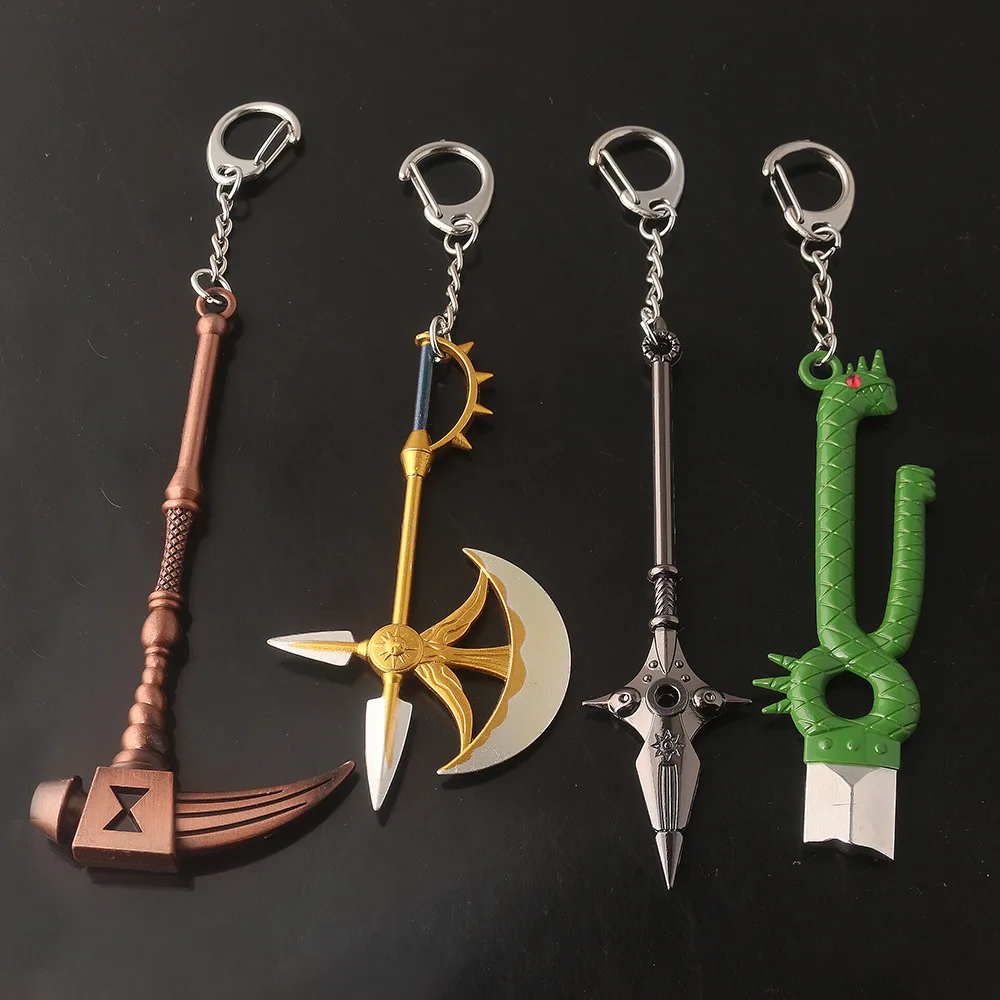 

Animation Peripherals The Seven Deadly Sins Meliodas Diane Harlequin Protagonist Weapon Keychain Pendant Birthday Gift