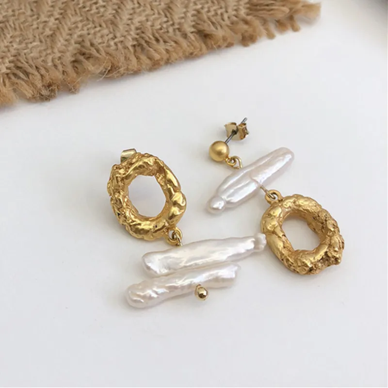 FFLACELL 2019 Новые корейские модные шикарные металлические серьги-гвоздики с