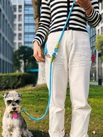 dog harness dog supplies multifunctional liberation of hands and shoulders running rope and dog walking artifact