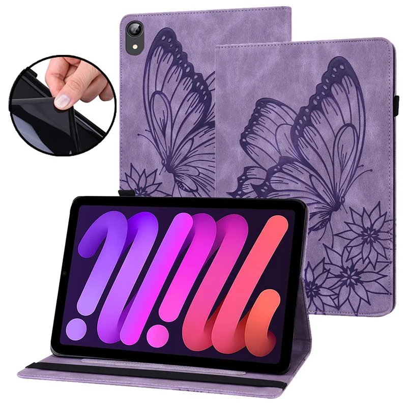 

for Funda Samsung Galaxy Tab A7 10.4 2020 SM-T500 Case Fashion Embossed Butterfly TPU Smart Cover for Samsung A7 Tablet Case