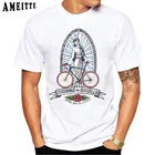 Мужская футболка с принтом Мадонны дель гисалло-покровитель велоспорта, летняя повседневная футболка с коротким рукавом, велосипеды, футболки в стиле хип-хоп для мальчиков