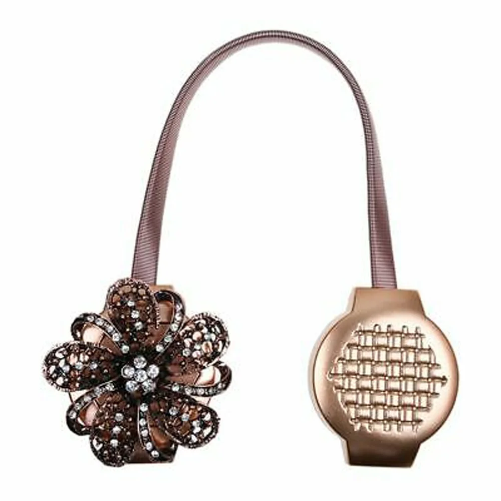 Магнитные хрустальные цветочные бриллиантовые Пружинные зажимы для штор с