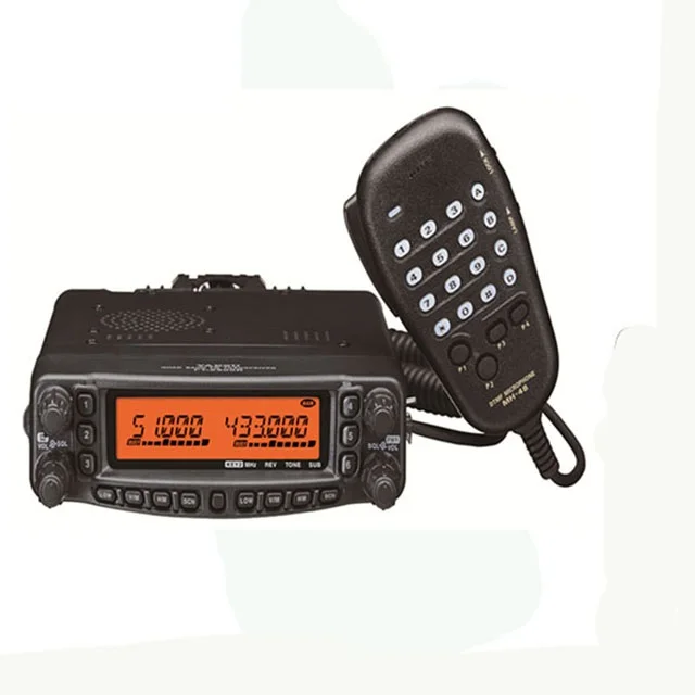 

VHF UHF Mobile Radio 2 way radio Quad Display Dual band Car 50W long range Yaesu Walkie talkie FT-8900R