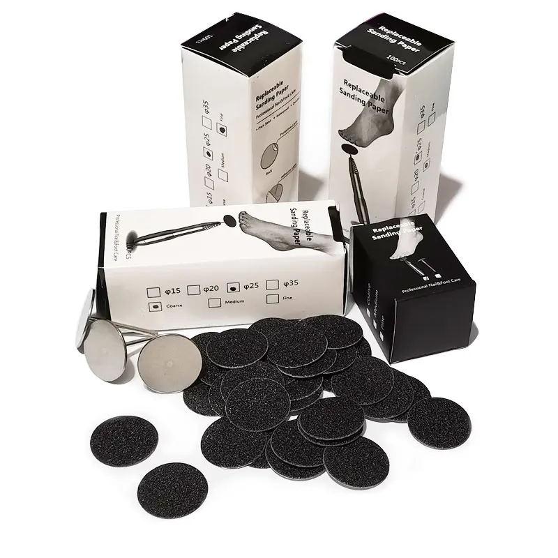 100 шт./кор. диски колодки Педикюр Рашпиль ДЛЯ НОГ ФАЙЛОВ кутикулы аппарат для