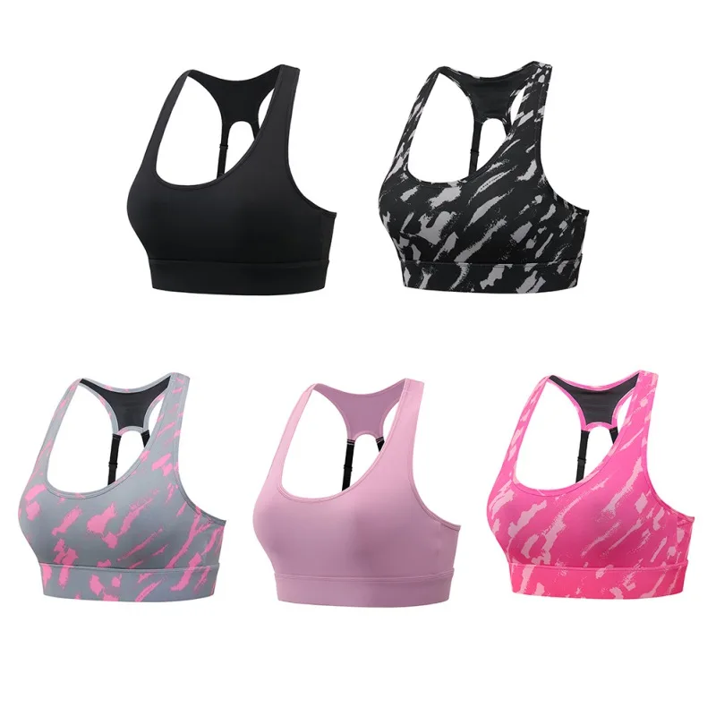 

Women Sports Bra Padded Push Up Shockproof Seamless Wire Free Underwear Workout Training Gym Fitness Sports Bra Top'