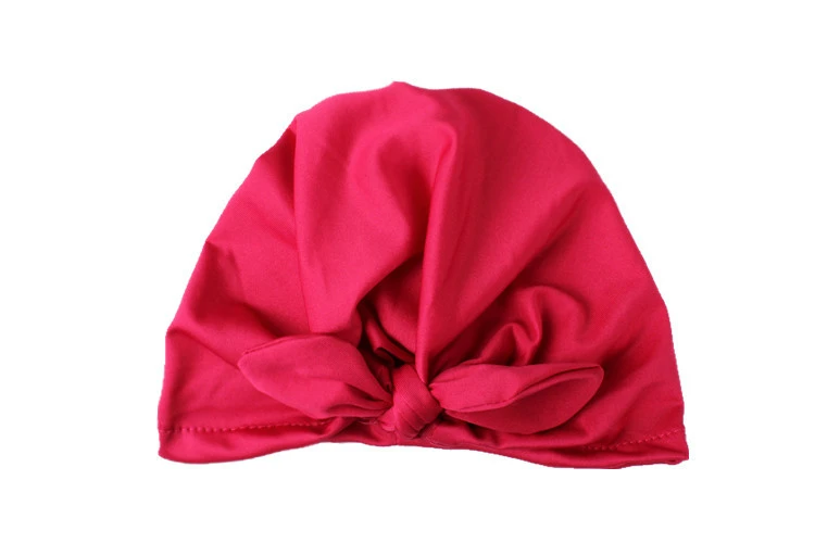 Ellen Brook 1 Piece Children Bowknot Kids Bow Cap Baby Hat Newborn Girls Clothes Accessories Infant Beanie Turban Solid | Детская одежда