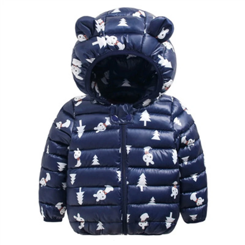 Пальто для мальчиков и девочек Модная хлопковая одежда детские куртки зимняя