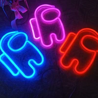 christmas led neon lamp sign astronaut game lamp neon wall lights night light for room holiday party decor cool birthday gift
