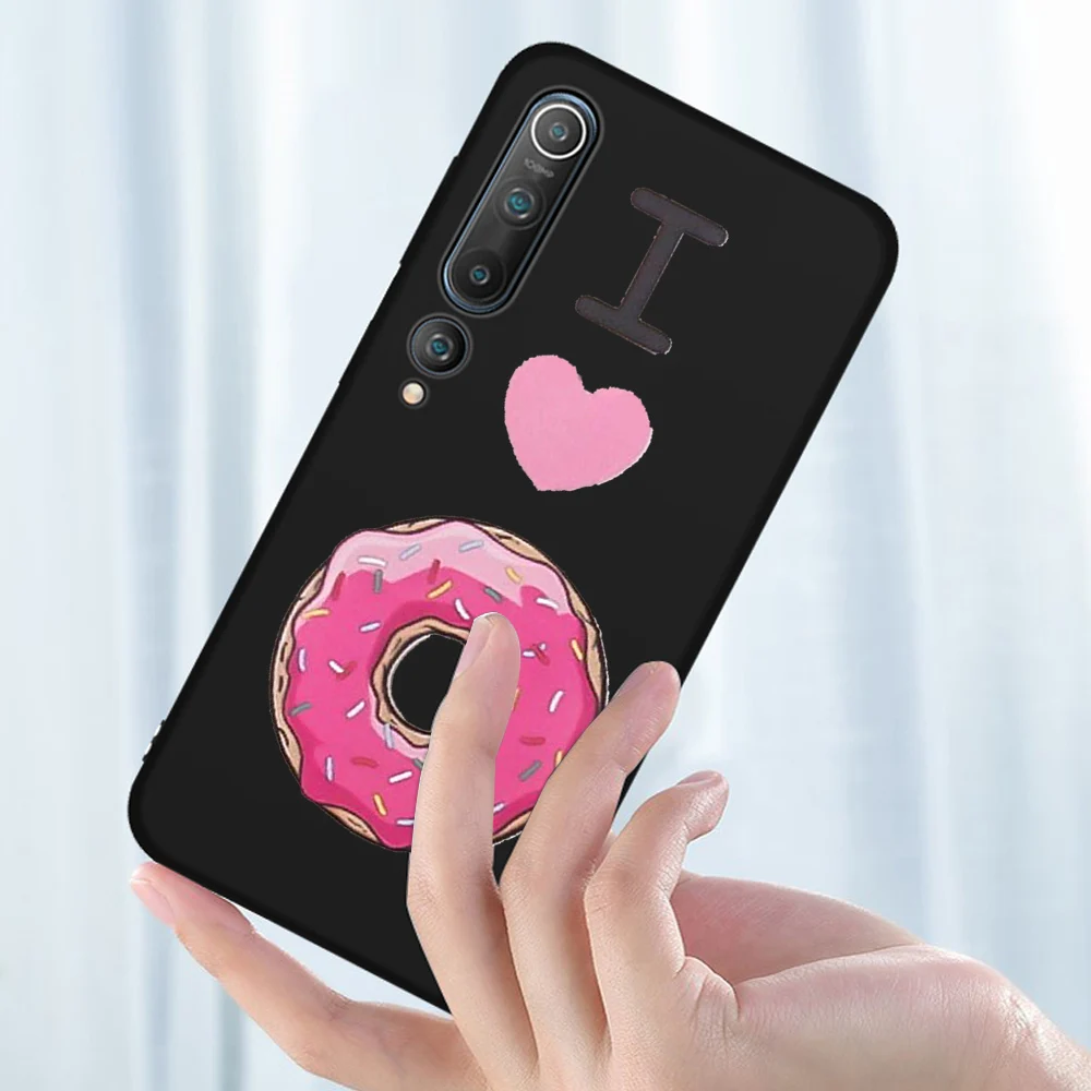 

Donut Hamburger Case For Xiaomi Redmi Note 10 9 8 7 9T 8T Pro MAX 9A K40 MI Note 11 10 9 10T Pro SE F3 X3 Soft TPU Phone Fundas