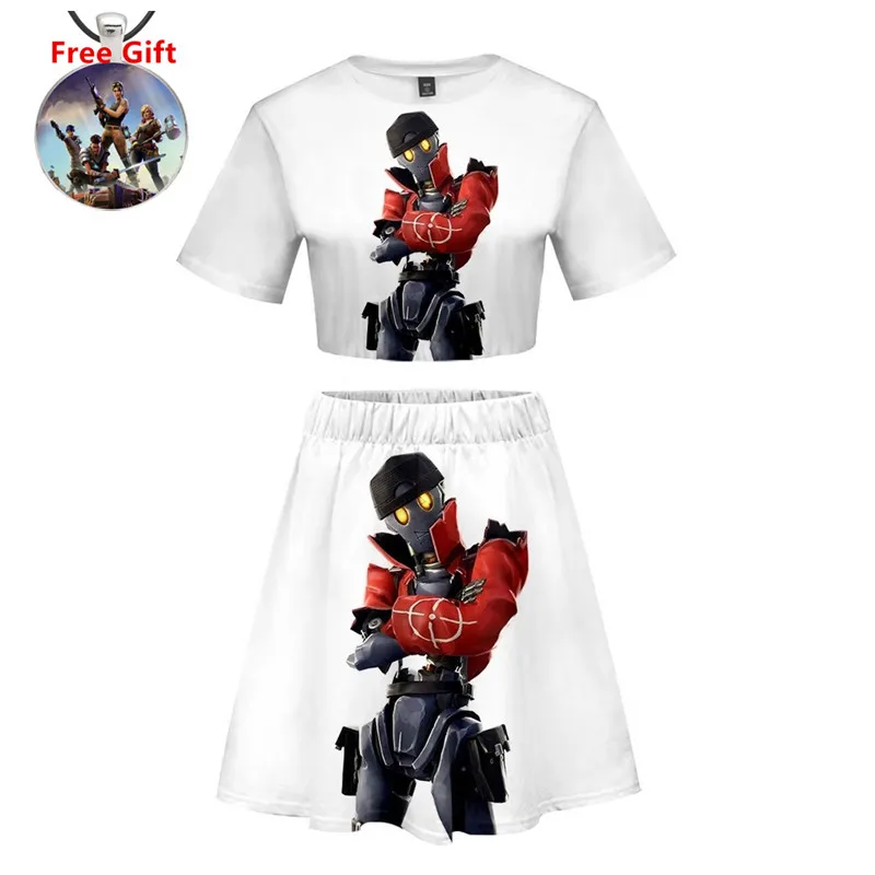 Игра битва Royale Lil whip футболки Drees The Ace Косплей Костюм 3D принт короткая юбка костюм