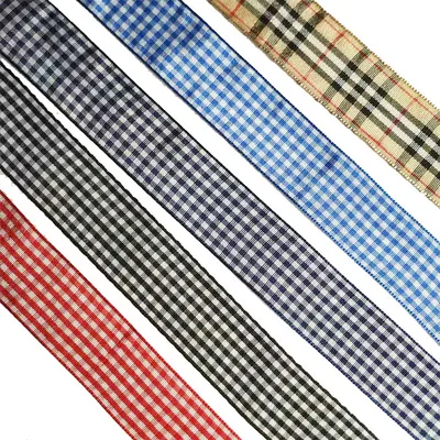 Клетчатая атласная лента Пасхальная рождественский подарок ленты для украшения