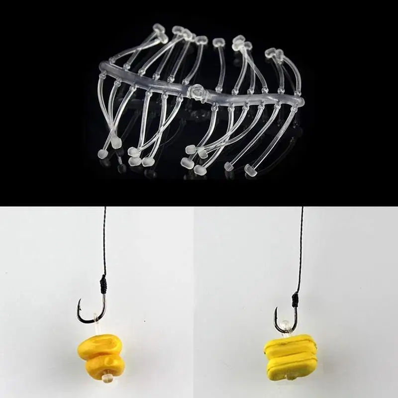 1Set Carp Fishing Stops European Style Hair Rigs Stopper Rigid Bait Hook Tackles Soft Holder Rigging Accessori J1N8 | Спорт и