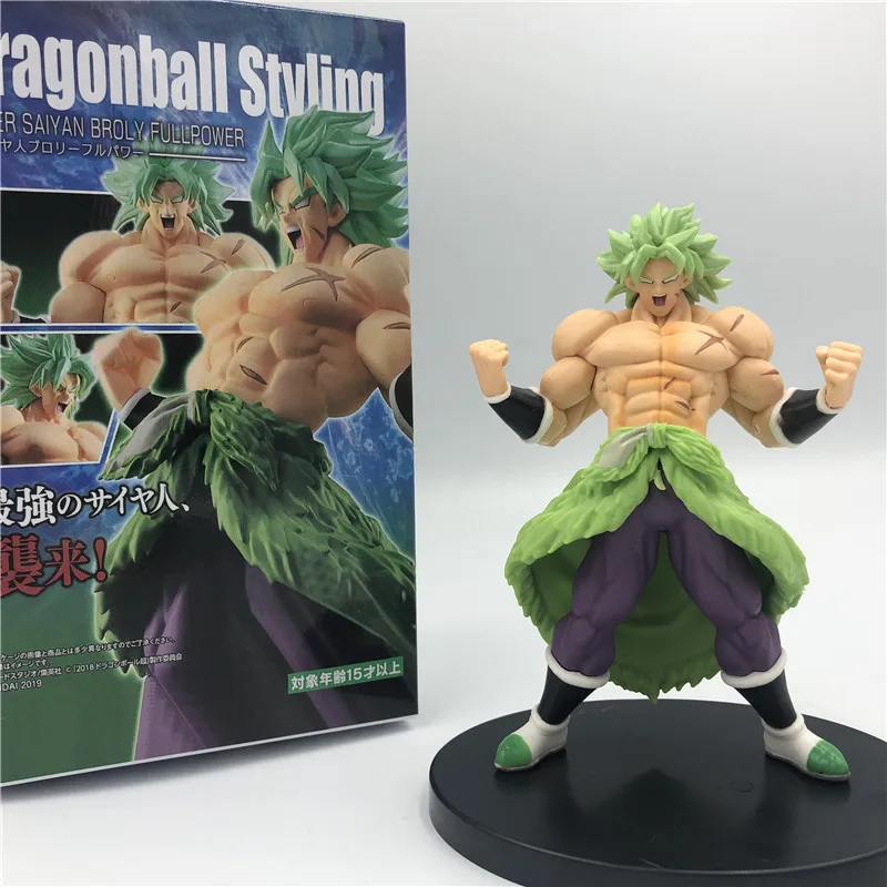 Dragon Ball Z Super Broly Movie Ver. Зеленые волосы против Гоку броли Супер Saiyan боевой формы ПВХ Фигурки Модель DBZ 24 см
