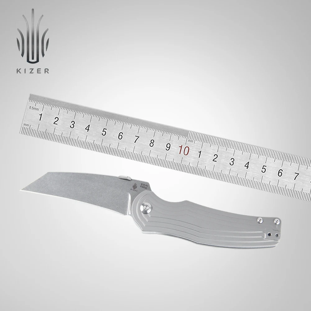 Нож Kizer survival KI4532 рекурсивное лезвие с титановой ручкой 2020 высококачественные