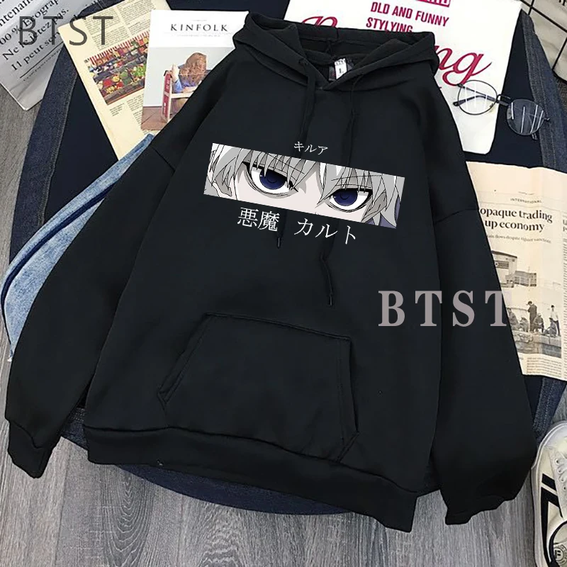 

Cute Mens Hoodies Hunter X Hunter Men Women Pullovers Hoodies Sweatshirts Killua Zoldyck Hisoka 90s Anime Hoody Streetwear Tops