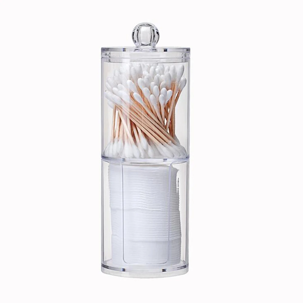 Акриловый Многофункциональный Круглый контейнер косметический хлопковый