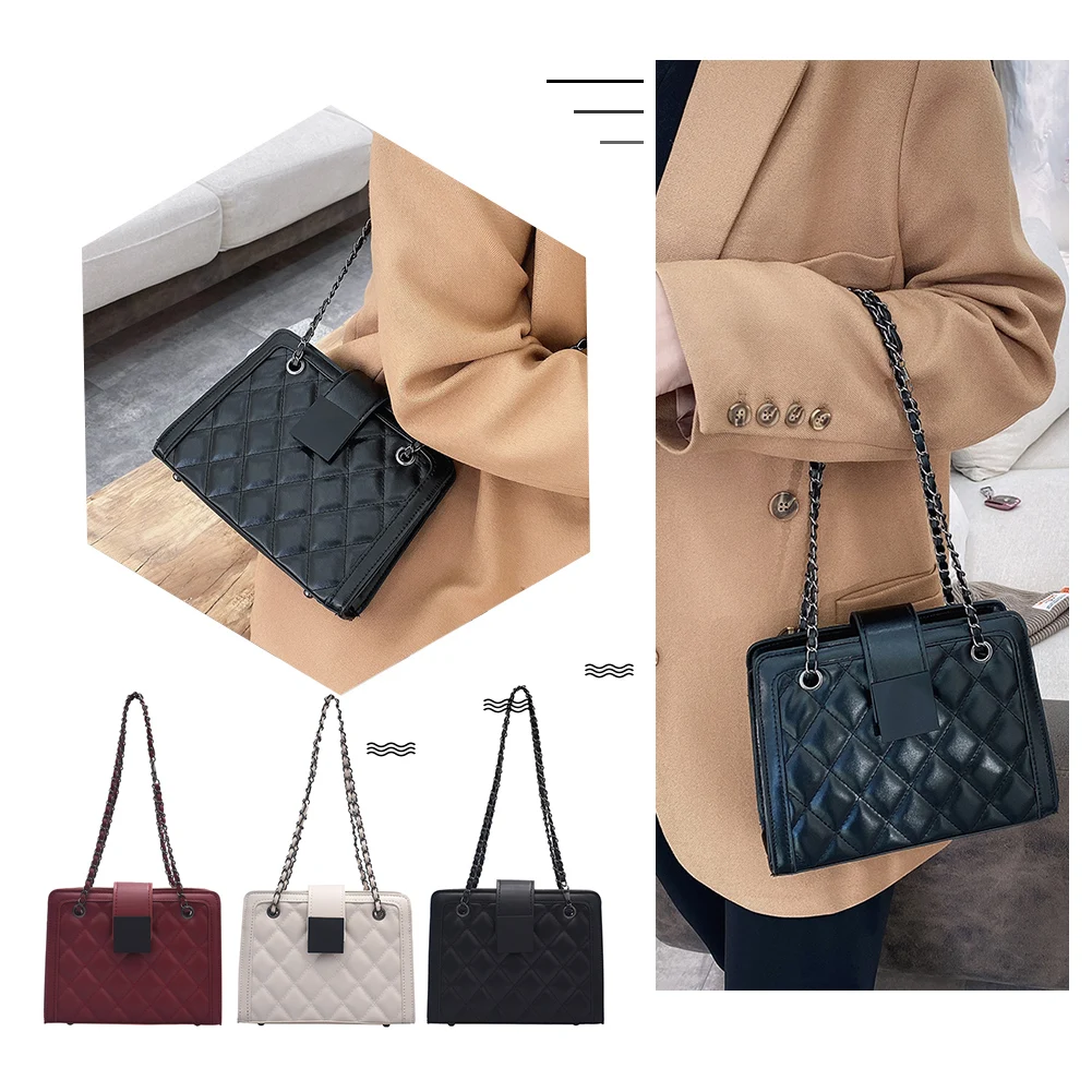 

Сумка через плечо женская из искусственной кожи, однотонная