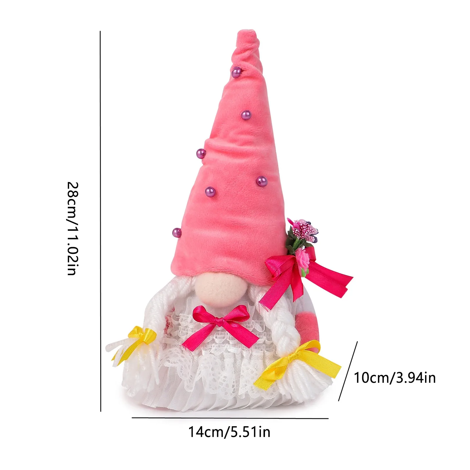 

2021 New Halloween Long Legs With Broom Dwarf Doll Creative Faceless Doll Easter Plush Dwarf Home Party Decorations Kids Toys