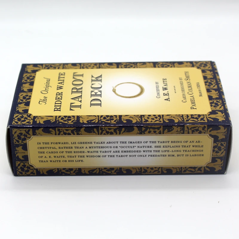 

78PCS The Original Rider Waite Tarot Card Set Full English Friend Party Entertainment Deck Cards for Tarot Game Cards Wholesale