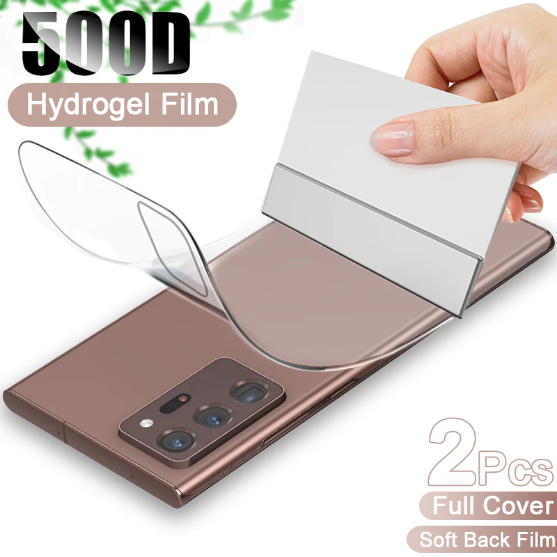 

2Pcs Back Hydrogel Film For Samsung Galaxy Note 20 Ultra S21 S20 Fe Plus Screen Protector A52 A72 A21s A32 A31 M31 M51 Not-Glass