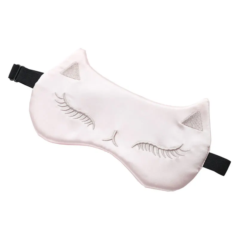 

Pure Silk Double-side Shading Eyeshade Sleeping Eye Mask Cover Eyepatch Blindfolds Eyeshade Health Sleep Shield Light