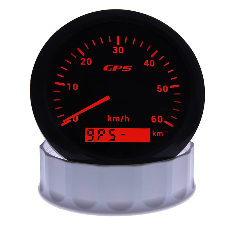GPS-измеритель скорости для мотоцикла лодки грузовика 12 В 24 7 цветов подсветки 85 мм