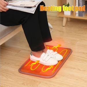 220v winter heating foot mat office home electric heating pad warm feet heaterthermarpet leather household floor electric heater free global shipping
