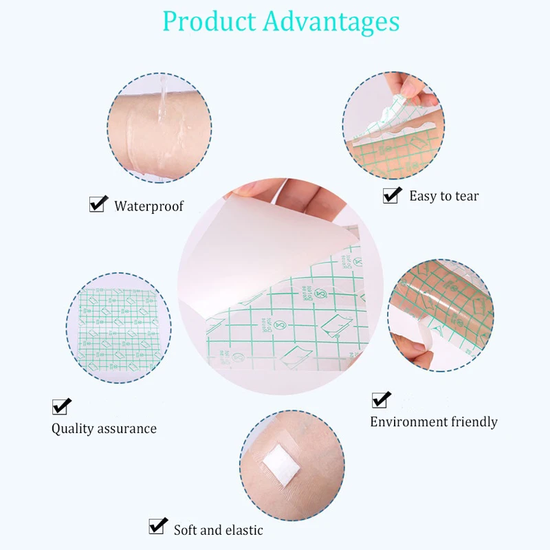 Медицинская прозрачная лента дышащая тату-пленка из полиуретана наклейка
