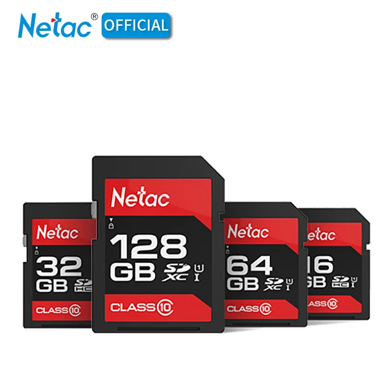 Netac P600 SD карта 16 ГБ 32 ГБ 64 Гб 128 Гб Full HD видео карта класс 10 SDcard 16 32 64 128 Гб карта памяти для камеры портативного устройства