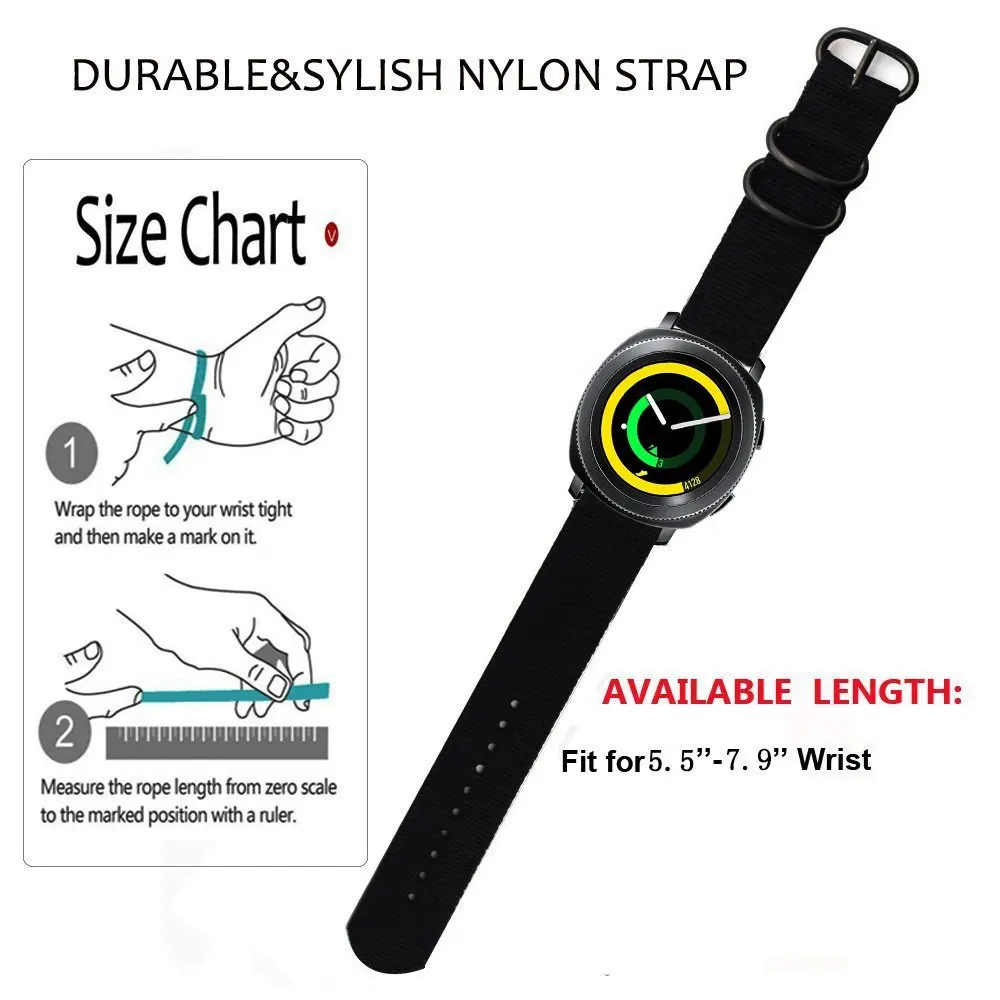 

Universal 18mm 20mm 22mm 24mm Nylon Fabric Watchband For Samsung Galaxy Watch Gear S3 Bands Amazfit GTR GTS Huawei Watch Strap