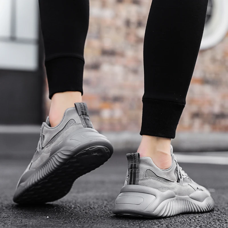 

Sneakers Men Lightweight Running Shoes Shockproof Breathable Male Sports Height Increase Platform Walking Gym Shoes Man