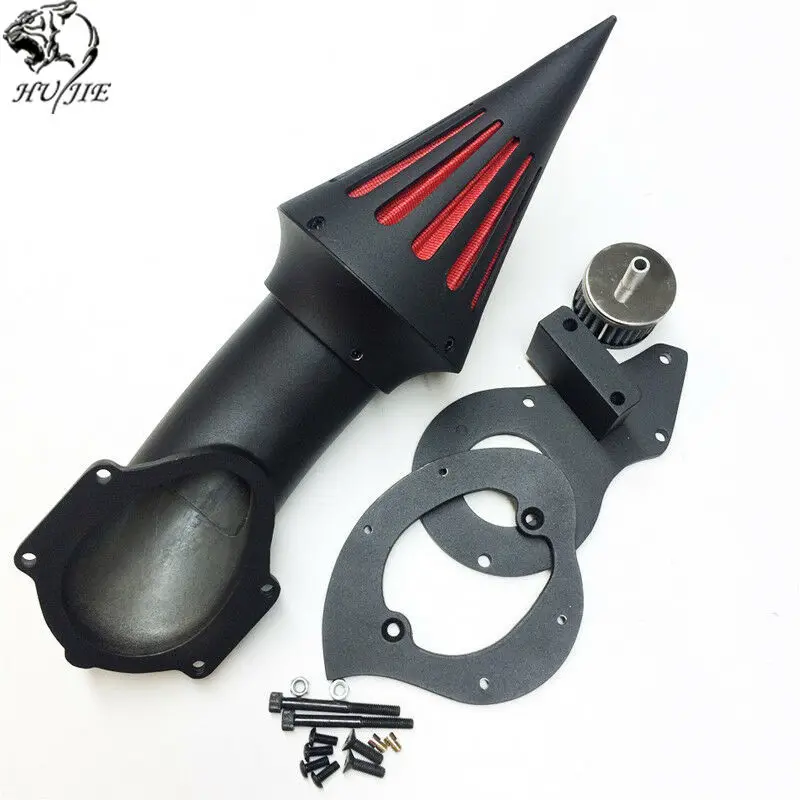 

BLACK Motorcycle Spike Air Cleaner Kits intake filter Fit For HONDA Shadow 600 VLX600 1999-2012 VLX 600 Shadow600 2000 2001 2002