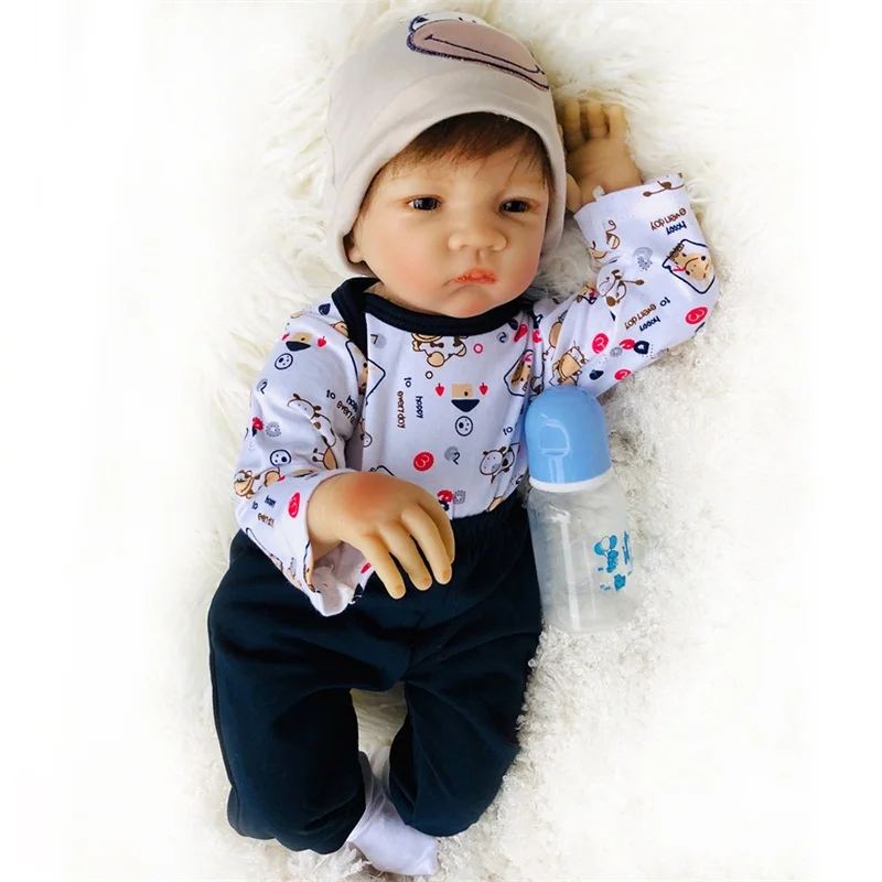 20 дюймов милый ребенок мальчик новая модель Reborn baby Doll настоящий мягкий силиконовый малыш ребенок реалистичный как ребенок подарок Дети играющий дом