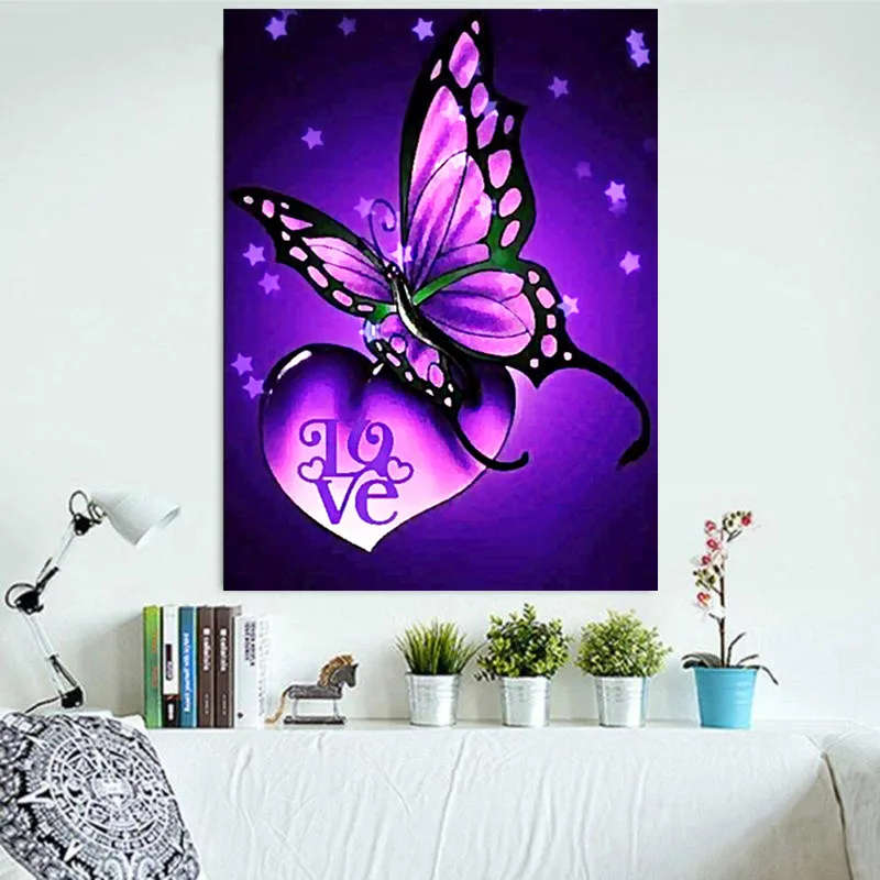 Алмазная 5D картина сделай сам Набор для вышивки с цветами бабочками мозаика