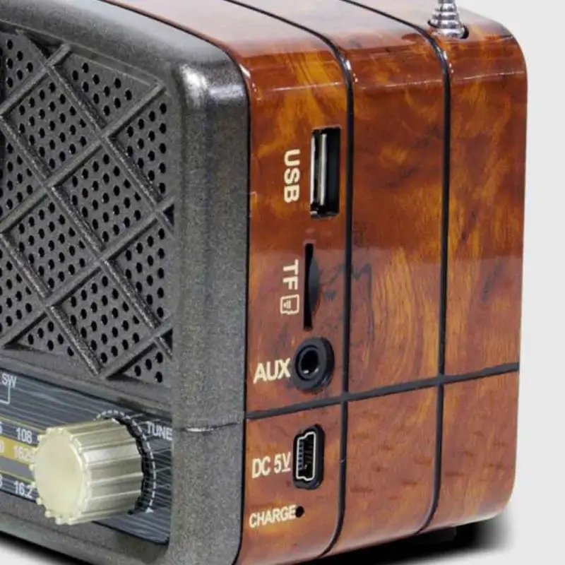 MIni Portable Retro Radio Handheld Receiver AM FM SW Support AUX USB TF MP3 Phone Music Player Rechargeable Bluetooth Speaker |