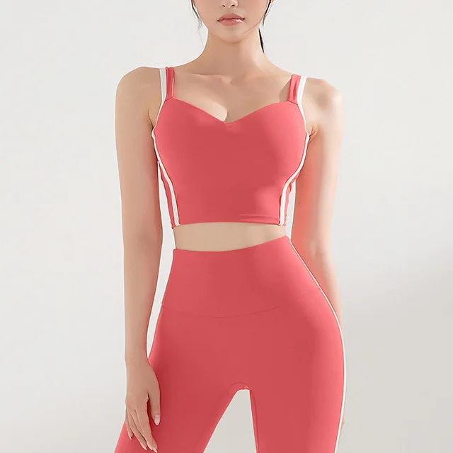 

Naked-Feel Women Yoga Set Fitness Suit Nylon Yoga Clothes High Waist Gym Leggings Workout Sportswear Gym Sports Clothing