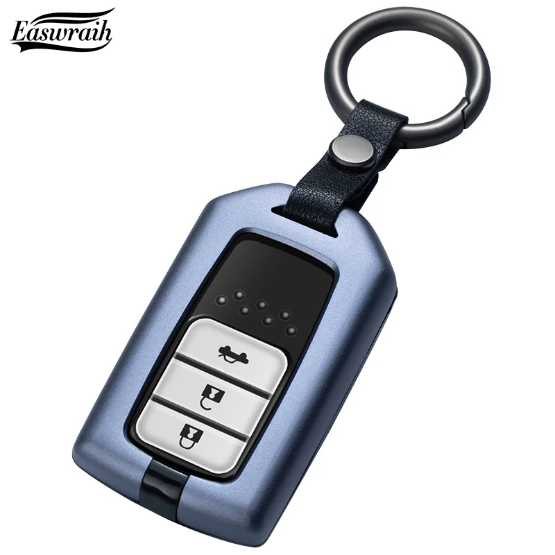 Автомобильный чехол для ключей из алюминиевого сплава кольцо Honda Civic EX Accord CR-V CRV