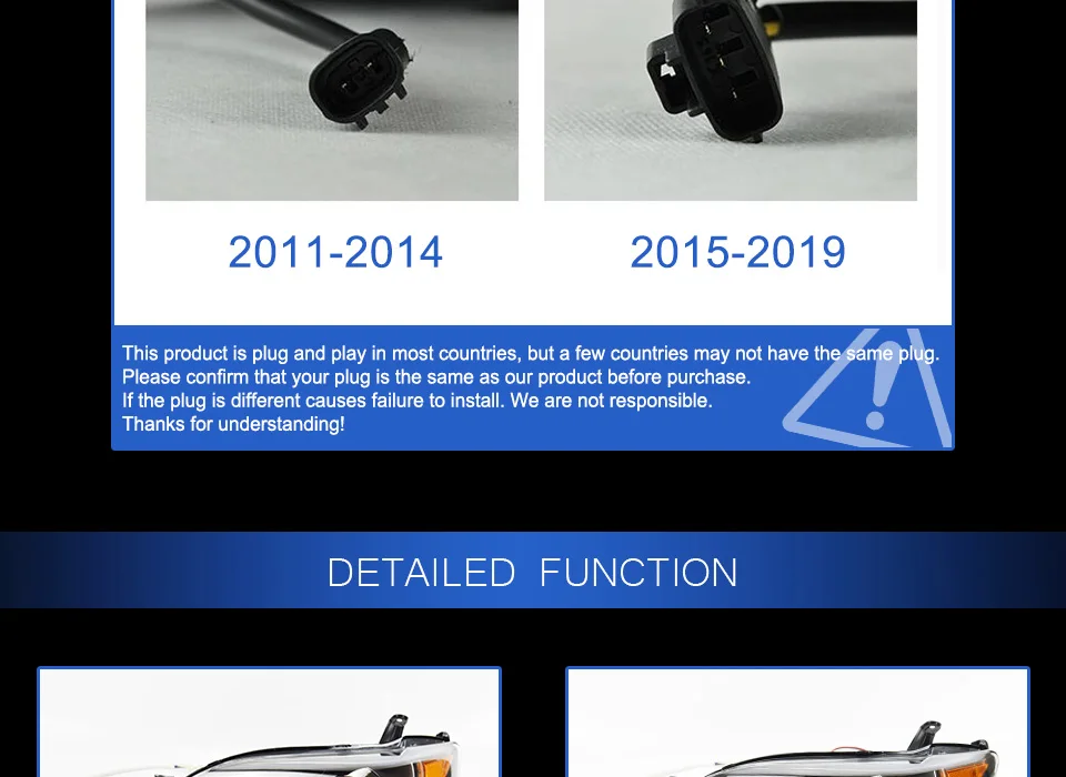Фара для автомобиля Toyota Sienna 2011- фары Противотуманные фары Дневные ходовые огни DRL H7 светодиодный Биксеноновая лампа автомобильные аксессуары